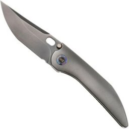 WE Knife Attor WE23037B-1 Polished Gray CPM 20CV, Gray Titanium navalha, Dalibor Bergam design