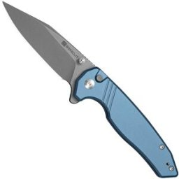 SENCUT Selkyris S25068-3, Gray Stonewashed D2, Blue Aluminum navalha