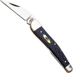 Case Knives Case Seahorse Whittler, Smooth Blue Sycamore Wood, 63735, 7355WH SS canivete