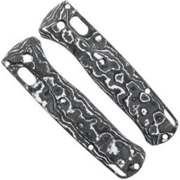Flytanium Benchmade Bugout Crossfade Scales FLY-1362WS, White Storm Carbon Fiber, capas de cabo
