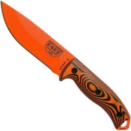 ESEE Knives ESEE Model 5 Orange Blade 3D Orange-Black G10 faca de sobrevivência 5POR-006 bainha de kydex + placa de clipe