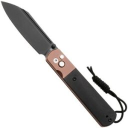 Artisan Cutlery Holm 1875P-BRG, Black PVD AR-RPM9, Black PVD Steel, Black G10 Inlay, Rose Gold PVD Hardware navalha