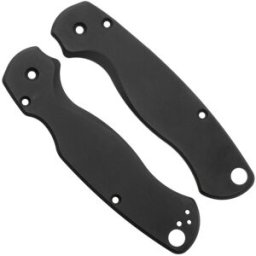 Flytanium Spyderco Paramilitary 2 Classic Scales FLY0030BK Black Titanium, capas de cabo