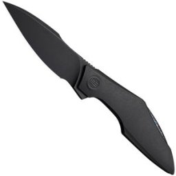 WE Knife Krait Snake WE24084-1 Blackwashed Böhler M390, Black Titanium, Flamed Hardware, navalha, Tashi Bharucha design