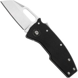 Demko Knives Demko Nano-Shark, NANO-10A-BLACK GRN-SF, Stonewashed AUS-10A Shark Foot, Black GRN navalha
