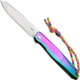 CRKT Facet K230PXP Satin 12C27, Iridescent Titanium Nitride Stainless Steel, navalha, Ken Onion design