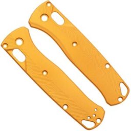Flytanium Benchmade Bugout Loop Scales FLY-1404GN, Gold Nugget Aluminum, capas de cabo