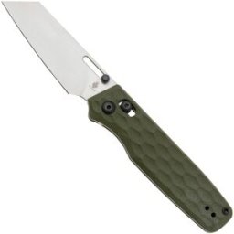 Kizer Vanguard Task V3641C3 Satin 154CM, Green G10, navalha, Nick Consoli design