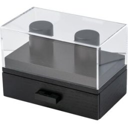 Holme & Hadfield Weekender Watch Display Case I4-Q5I3-XU9T Black, expositor para 2 relógios