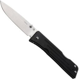 1881 Knife Works Route 66, RT68-DP-BLCK-G10, Tumbled S45VN Droppoint, Black G10 navalha, Greg Medford design
