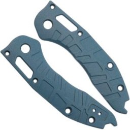 Lex Custom Microtech Stitch Scales V2 MS2TH185, Blue Titanium, capas de cabo