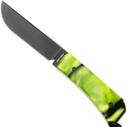 Jack Wolf Knives Jack Wolf Pioneer FIXedc PIONE-FX-01-KIR-TOX-GRN, DLC S90V, Kirinite Toxic Green, faca fixa