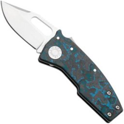 Demko Knives Demko Nano-Shark NANO-20CV-FC-ARC-CP Clip Point CPM 20CV, Fat Carbon Arctic Storm, navalha