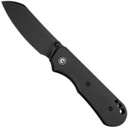 Civivi Crabby C24055-3 Blackwashed 14C28N, Black Canvas Micarta, navalha, Ken Onion Jr. design