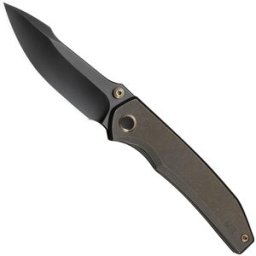 WE Knife Ryson WE24086-3 Gray Polished Böhler M390, Bronze Titanium, navalha, Raven The Pirate design