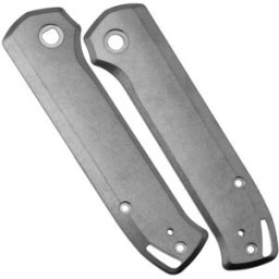 Flytanium Arcade Handle Set Solid 1377S Stonewashed Titanium Scales, capas de cabo