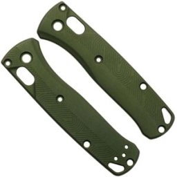 Flytanium Benchmade Mini Bugout Loop Scales FLY-1405OD, Olive Drab Aluminum, capas de cabo