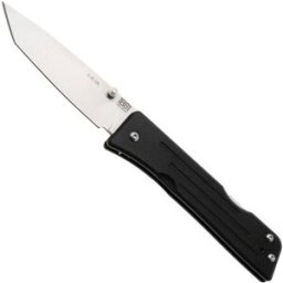 1881 Knife Works Route 66, RT68-TB-BLCK-G10, Tumbled S45VN Tanto, Black G10 navalha, Greg Medford design