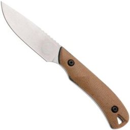 White River Knives Axiom WRSS-AXM-MNB Stonewashed Magnacut, Natural Canvas Micarta, faca de caça, Smith and Sons design