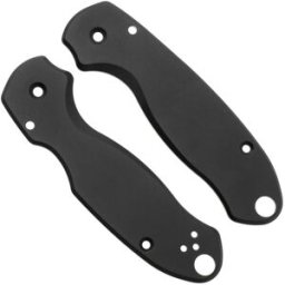 Flytanium Spyderco Para 3 Classic Scales FLY0569B Black Titanium, capas de cabo