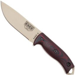 ESEE Knives ESEE Model 5 Desert Tan Blade 3D Blood-Black G10 faca de sobrevivência 5PDT-004 bainha de kydex + placa de clipe