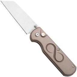 Straightline Rox RX-ATI, Stonewashed M390, Titanium Anodized Aluminum navalha, Rossella Visintin & Igor Bortolussi design