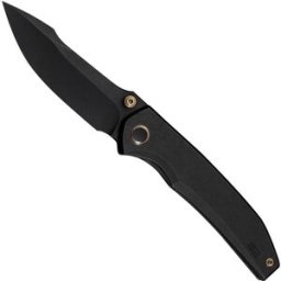 WE Knife Ryson WE24086-1 Blackwashed Böhler M390, Black Titanium, navalha, Raven The Pirate design