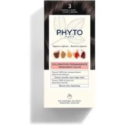 PHYTO Coloração Permanente 3 Castanho Escuro