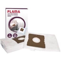Sacos para Aspirador Flama 1675FL/1676FL 5 Unidades 4.5L - 5601545716033