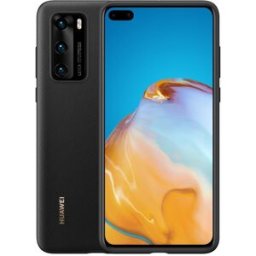 Capa PU Huawei P40 Preta - 6901443365906