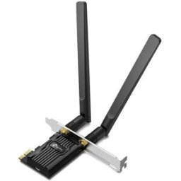 TP-LINK AX1800 Dual Band Wi-Fi 6 Bluetooth 5.2 PCI Express AdapterSPEED: 1201 Mbps at 5 GHz + 574 Mbps at 2.4 GHzSPEC: 2× High Gain External AntennasFEATURE: MU-MIMO, OFDMA, WPA3, Bluetooth 5.2 - 4897098688809