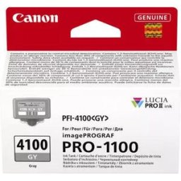 CANON PFI-4100 Grey Ink Tank - 4549292238501