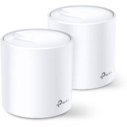 TP-LINK Deco X20 (2-pack) - Tipo de conexão WAN: RJ-45 - Banda wi-fi: Dual-band (2,4 GHz / 5 GHz) - Padrão Wi-Fi máximo: Wi-Fi 5 (802.11ac) - Velocidade de transferência de dados WLAN (máx.): 1201 Mbit/s - Tipo de interface de ethernet - 69