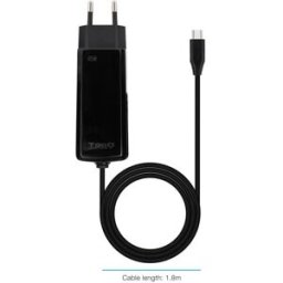 Carregador de Portátil GaN Tooq USB-C PD 45W Preto - 8433281015258