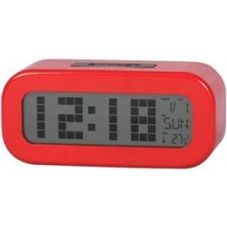 DAEWOO Alimentação:Pilhas Cor:Vermelho Características:Ecrã retroiluminado Relógio digital Calendário Temperatura ambiente Despertador com função Snooze Alumínio Garantia:3 anos - 8412765661