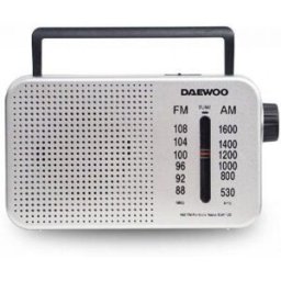 Radio Portátil Daewoo DW1122/ Plata - 8436533799593