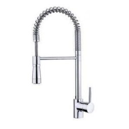 TEKA Cor:Cromada Características:Mono-comando para lava-louças, com cano alto flexível até 360 graus Chuveiro extraível de 2 saídas Cartucho de discos cerâmicos Tubos de alimentação flexíveis Garantia:3 anos<br& - 84
