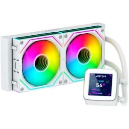 ABYSM CPU Liquid Cooling Oceanic LCD 240 White ARGB - 8436617920448