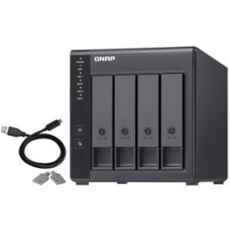 QNAP Matriz de disco rígido - 0 TB - 4 baias (SATA-300) - USB 3.0 (externo) - 4713213514429