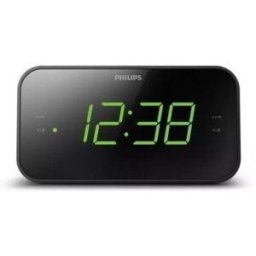 Rádio Despertador Philips TAR3306 Preto Com Função Snooze - 4895229116641
