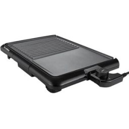 FLAMA GRELHADOR DE PLACAS ANTI ADERENTE 2000W-PLACA CANELADA E LISA-PEGAS TERMO ISOLANTES -TERMOSTATO REGULAVEL-BANDEJA RECOLHA DE GORDURAS- - 5601545047038