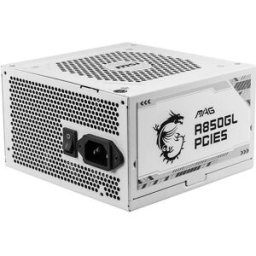 MSI 850 W 100 - 240 V 47 - 63 HzConector de alimentação de motherboard: 20+4 pin ATXPC ATX 80 PLUS GoldAtivo 12 cmBranco - 4711377115391