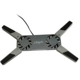 LIFETECH BASE P/ PORTATIL STAND USB FAN SILVER 10" / 15.6" - 5600306202914