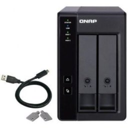 QNAP Matriz de disco rígido - 2 baias (SATA-600) - USB 3.1 Gen 2 (externo) - 4713213515310