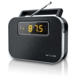 MUSE RADIO PORTATIL C/ RELOGIO AM/FM 230V - M081R - 3700460203313