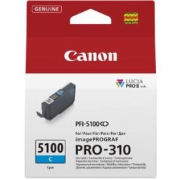 CANON PFI-5100 SERIES CYAN INK TANK - 4549292242966