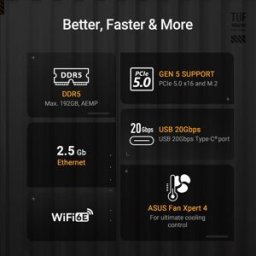 ASUS TUF GAMING B850M-PLUS WIFI AMD B850 Zócalo AM5 micro ATX - 1392161 - 4711387764916
