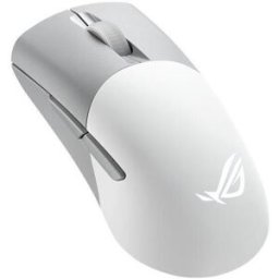 ASUS ROG Keris Wireless AimPoint - Rato - para direita - óptico - 5 botões - sem fios, com cabo - 2.4 GHz, USB 2.0, Bluetooth 5.1 LE - branco luar - 4711081762386
