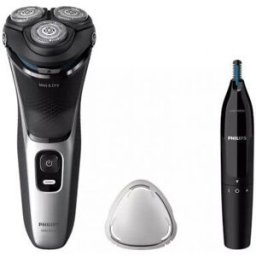 Máquinas de barbear Philips Shaver 3000 Series S3143/02 Máquina de barbear elétrica a húmido e a seco - 8720689018548