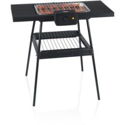 TRISTAR Barbecue Eléctrico-36.5 x 25.5 cm - Também Grelhador de Mesa-Prático e estável grelhador elétrico num útil suporte de 74cm. Aquece-rapidamente graças à sua capacidade de 2200W. Pode também ser-usado como grelhador de mesa. É completamente desmon -